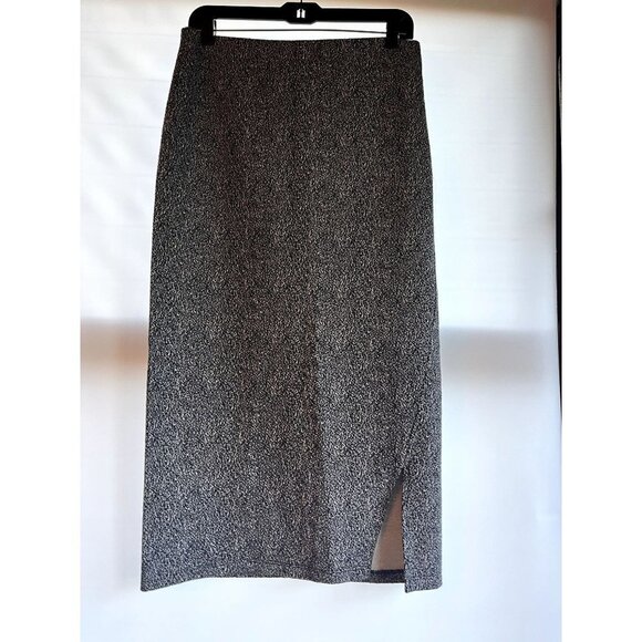 14th & Union Black & White Pull On Pencil Sweater Skirt Size Medium - Picture 3 of 11